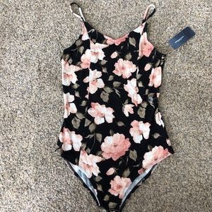 American Eagle Floral Ribbed Bodysuit. Size S. New with tag.